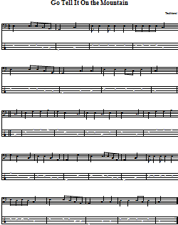Go Tell It on the Mountain Bass Guitar Tab