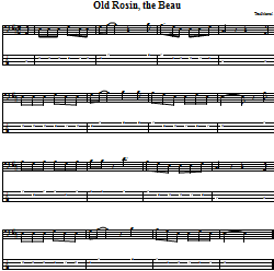 Old Rosin, the Beau Bass Guitar Tab