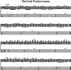 The Irish Washerwoman Bass Guitar Tab