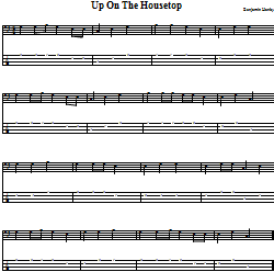 Up on the Housetop Bass Guitar Tab